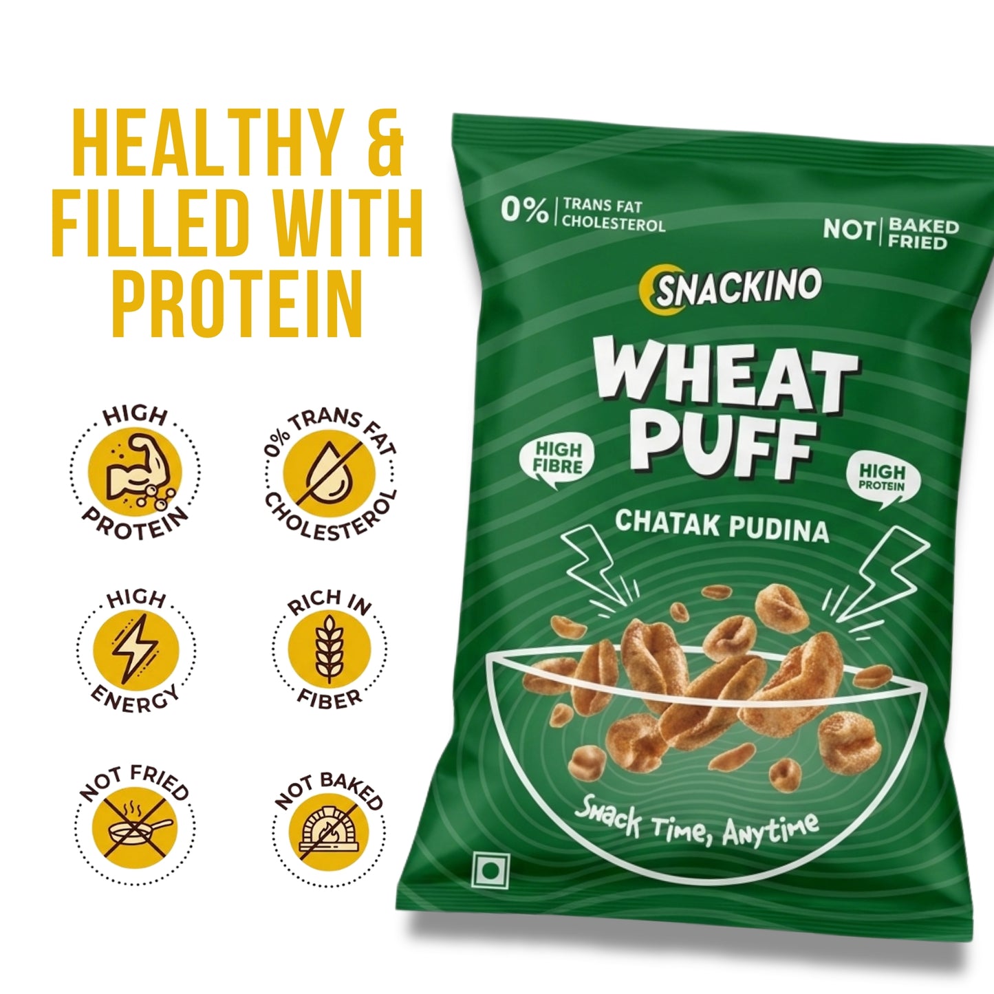 Wheat Puffs - Pudina Chatak