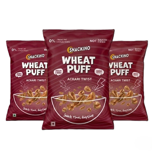 Achari Twist Wheat Puff Pack of 3