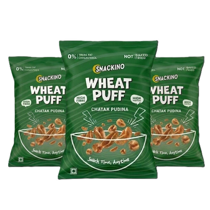 Chatak Pudina Wheat Puff Pack of 3