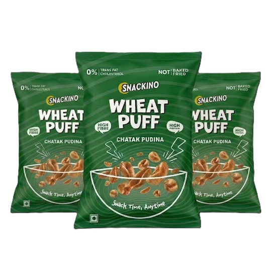 Chatak Pudina Wheat Puff Pack of 3