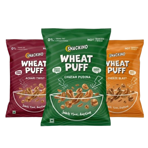 Assorted Wheat Puff Pack of 3