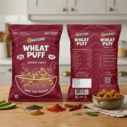 Achari Twist Wheat Puff